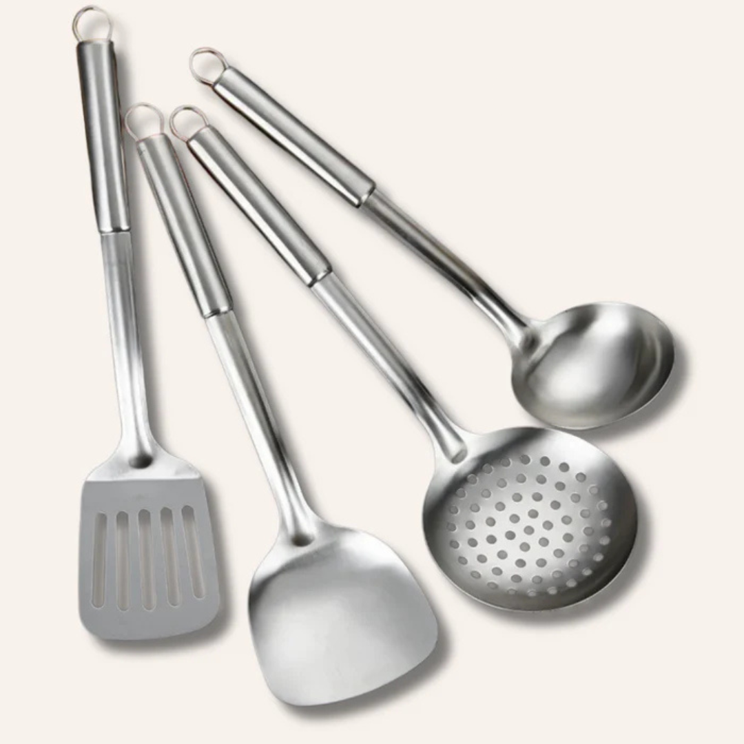 Prep & Serve Bundle: Utensils Set + Chopping Board